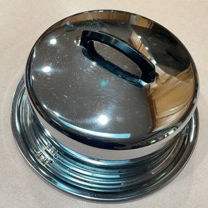Vintage Everedy Co. Chrome Cake Carrier